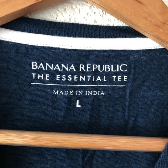 Banana Republic Essential striped t-shirt sz: L - Picture 3 of 5